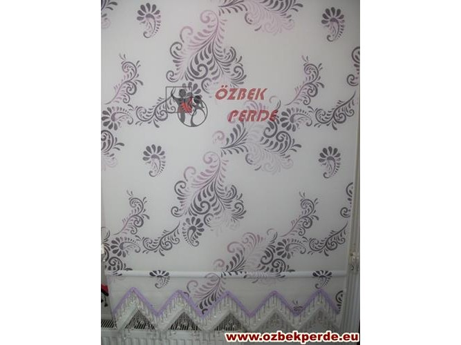 Lila Varak Tül Stor Perde 100x200